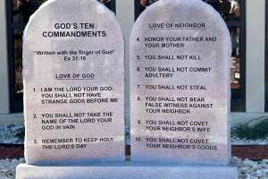 Commandments Monument Dedication - Texas Knight